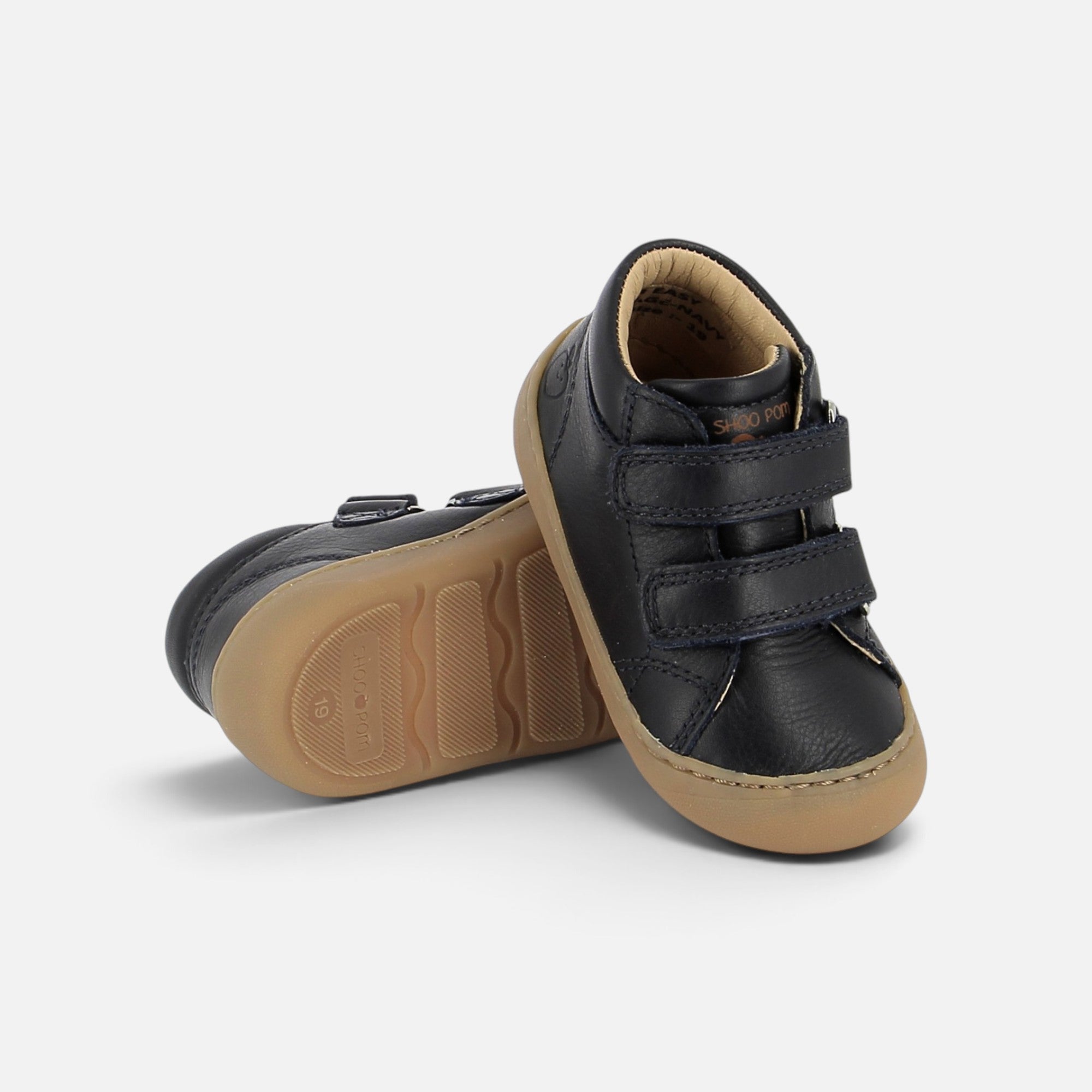 shoo-pom-plum-easy-barefoot-premiers-pas-cuir-sauvage-navy image 2