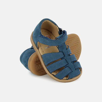 shoo-pom-tity-tonton-sandale-premiers-pas-b-b-bleu-acier-nubuck image 2