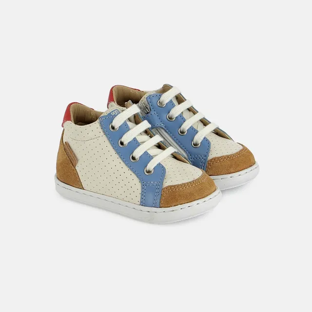 shoo-pom-bouba-zip-box-bottine-premiers-pas-terra-jeans-cuir image 1