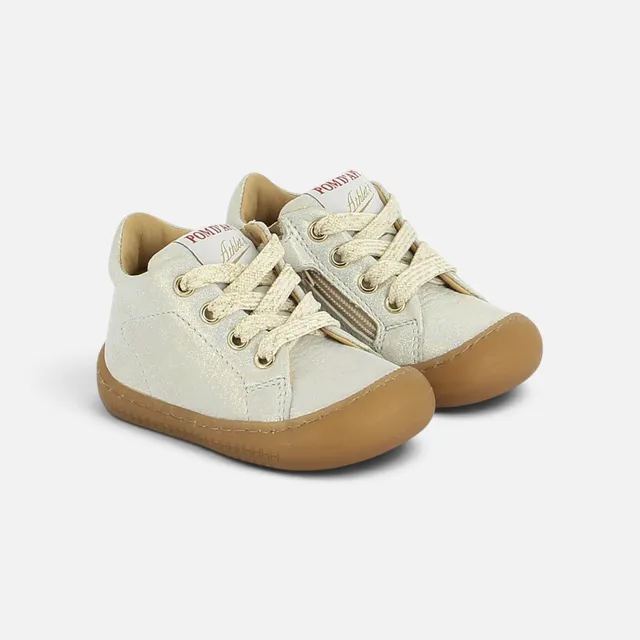 pom-d-api-yaka-walk-baskets-premiers-pas-fille-blanc-neve image 1