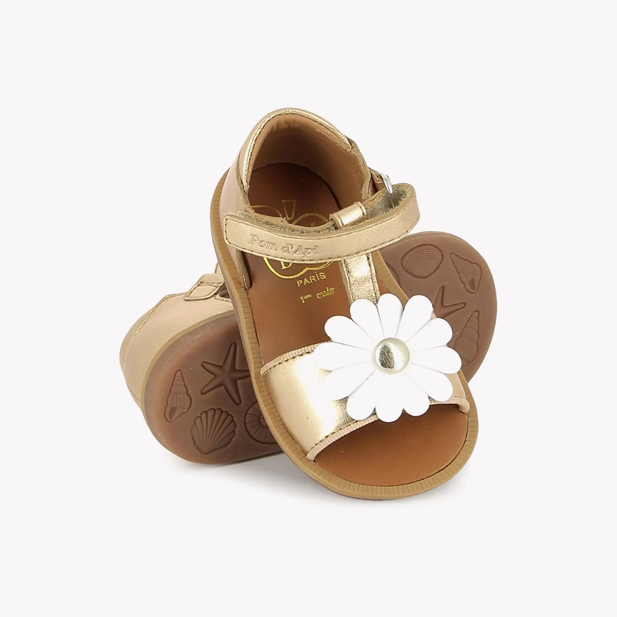 pom-d-api-poppy-big-flo-sandale-fille-ivory image 1