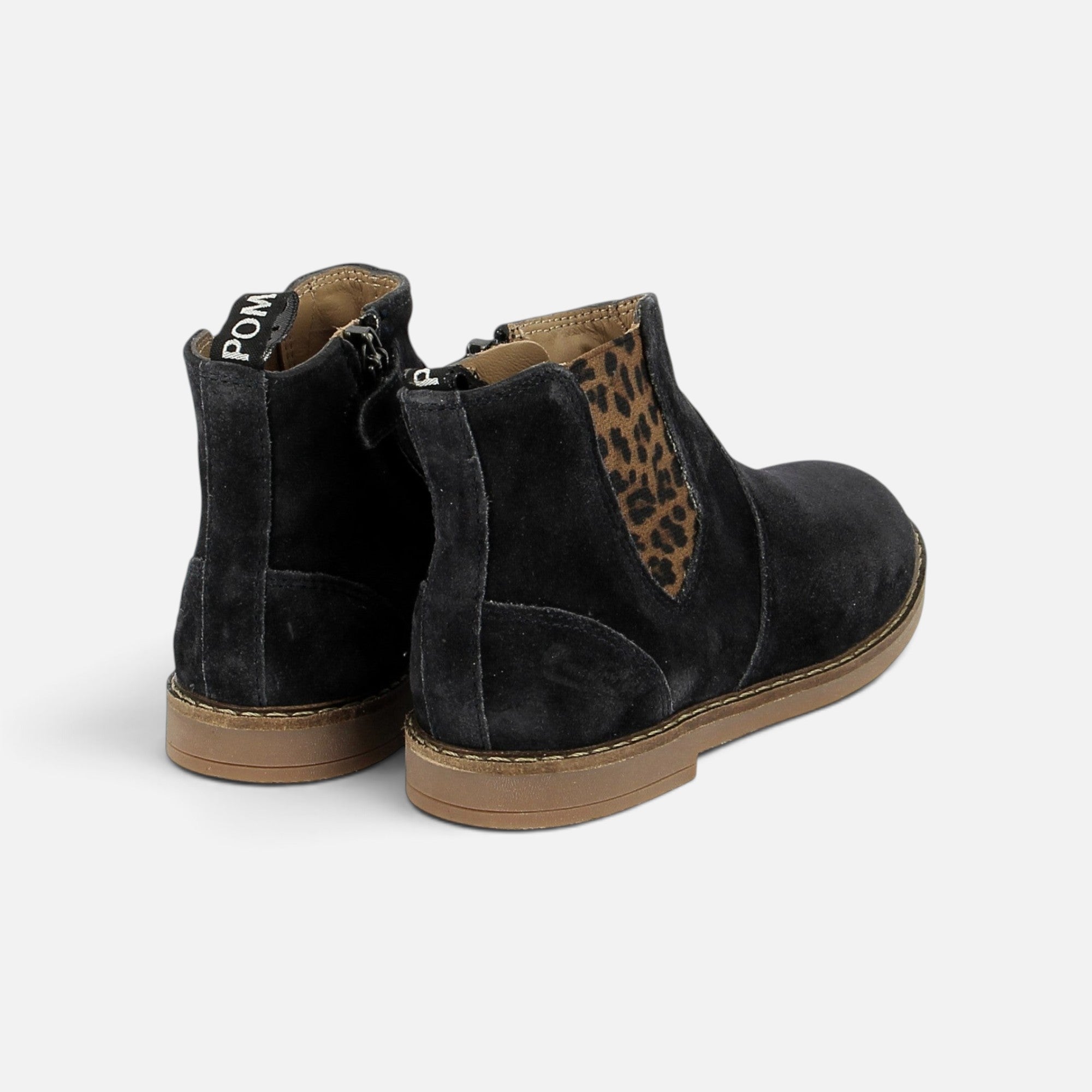 pom-d-api-trip-new-jodzip-chelsea-boot-fille-velours-coal-l-opard image 2