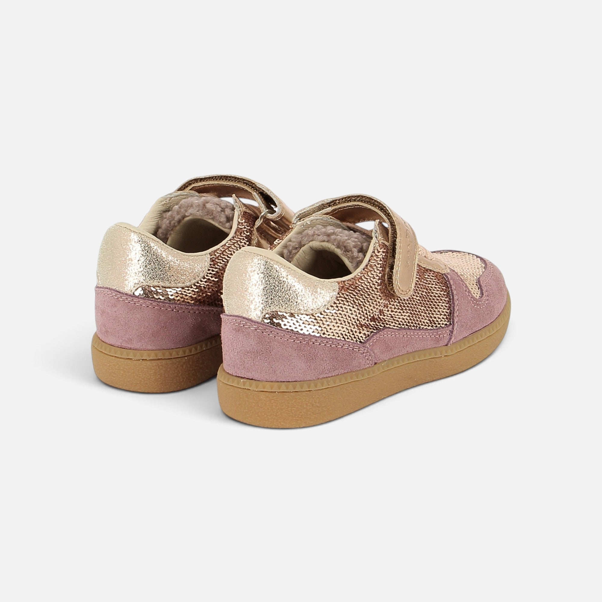 shoo-pom-sp-kix-lo-connect-basket-fille-sequin-phard-copper image 4