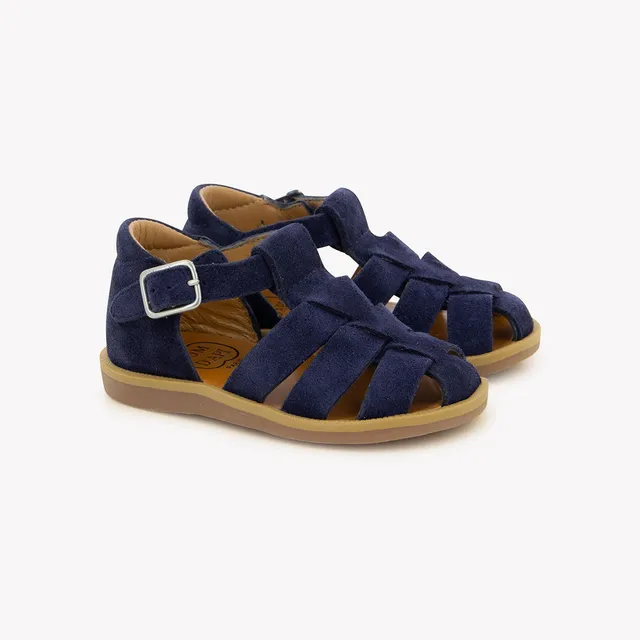 pom-d-api-poppy-daddy-sandales-gar-on-marine-velours image 1
