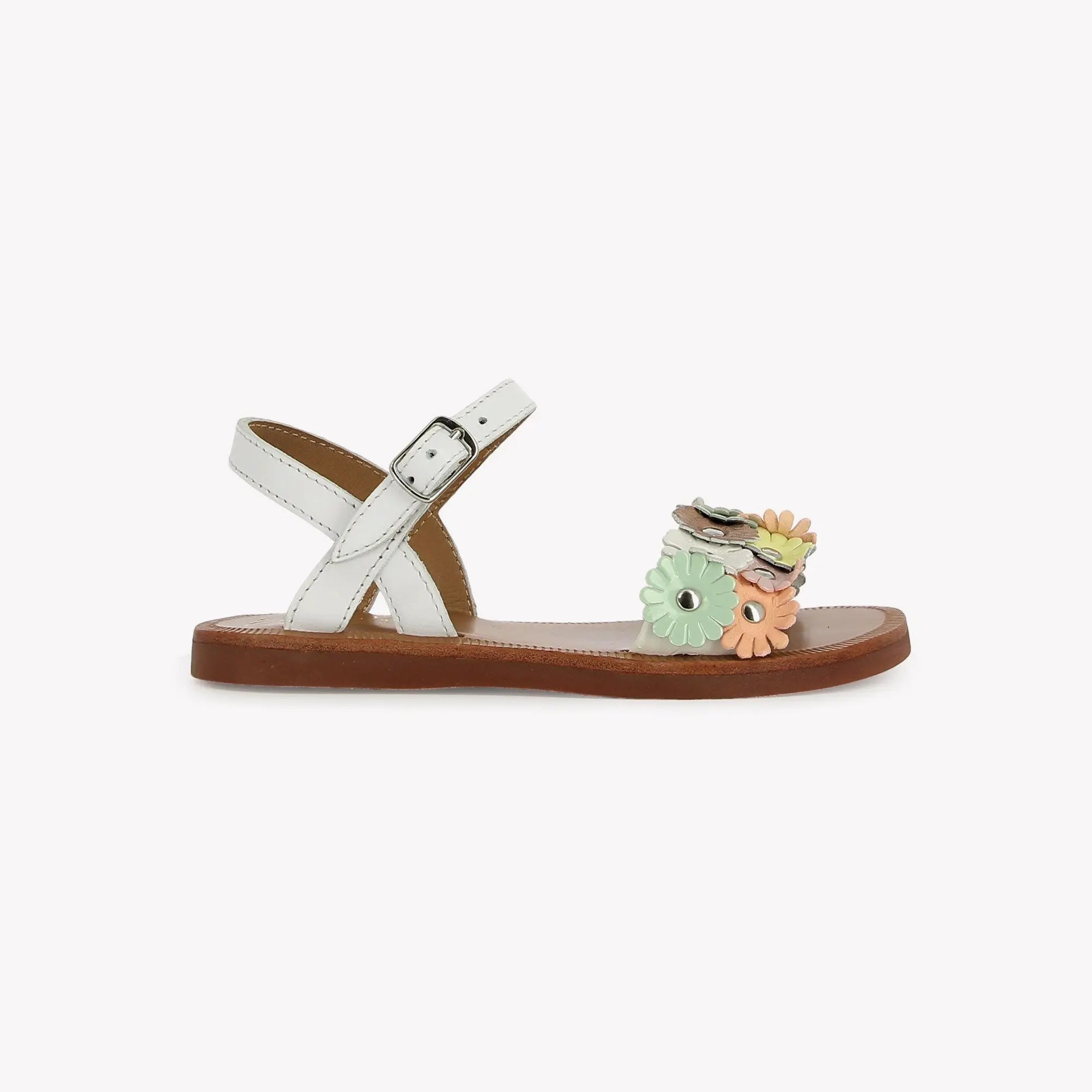 pom-d-api-plagette-multi-flo-sandales-fille-blanc-pastel image 4