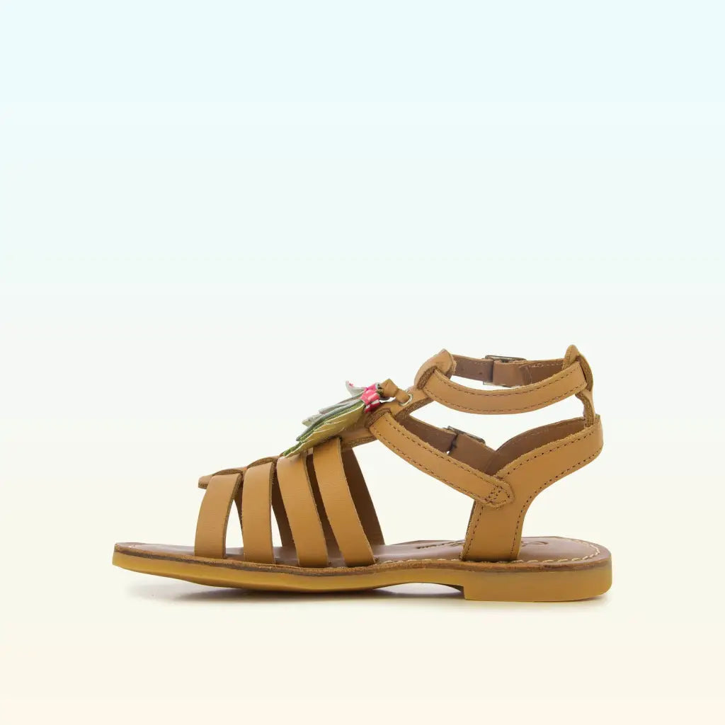 shoo-pom-lazar-new-roma-sandales-fille-camel-clair image 3