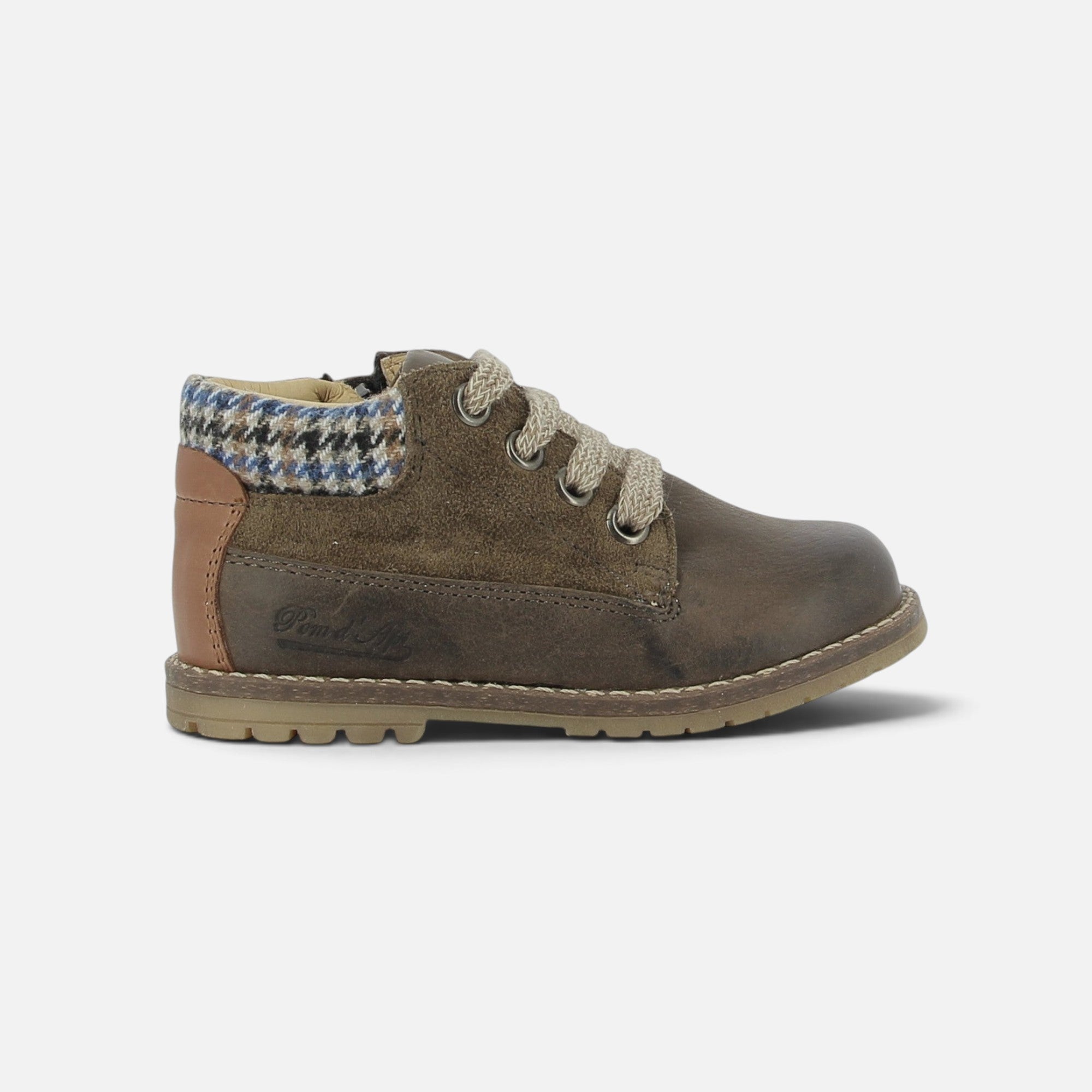 pom-d-api-bob-zip-work-bottine-gar-on-marron-brun-mousse-kentuky-velours image 4