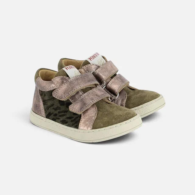 pom-d-api-mousse-easy-top-basket-fille-truffle-kaki-velours-savana image 1
