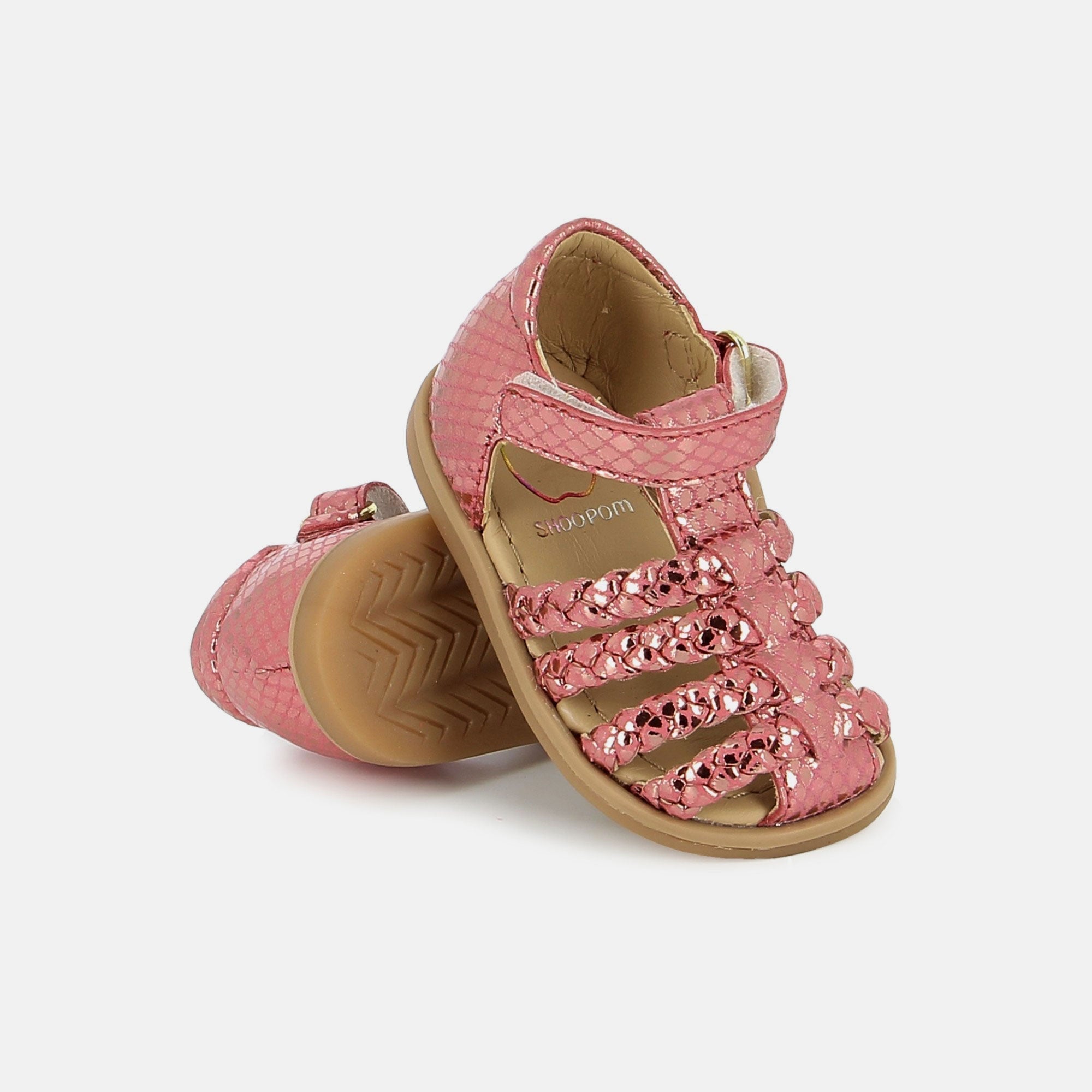 shoo-pom-tity-wowo-sandale-premiers-pas-cuir-lukaa-cherry image 3