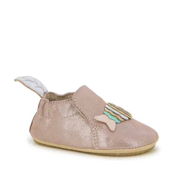shoo-pom-schoe-bubulle-chausson-b-b-su-de-rose-glitter image 1