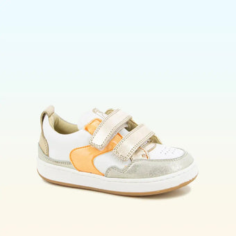 shoo-pom-teams-jog-scratch-basket-velcro-cuir-blanc-m-tallis-enfant image 2