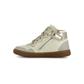 shoo-pom-kiri-basket-montante-enfant-blanc-cuir-lacets-zip image 6