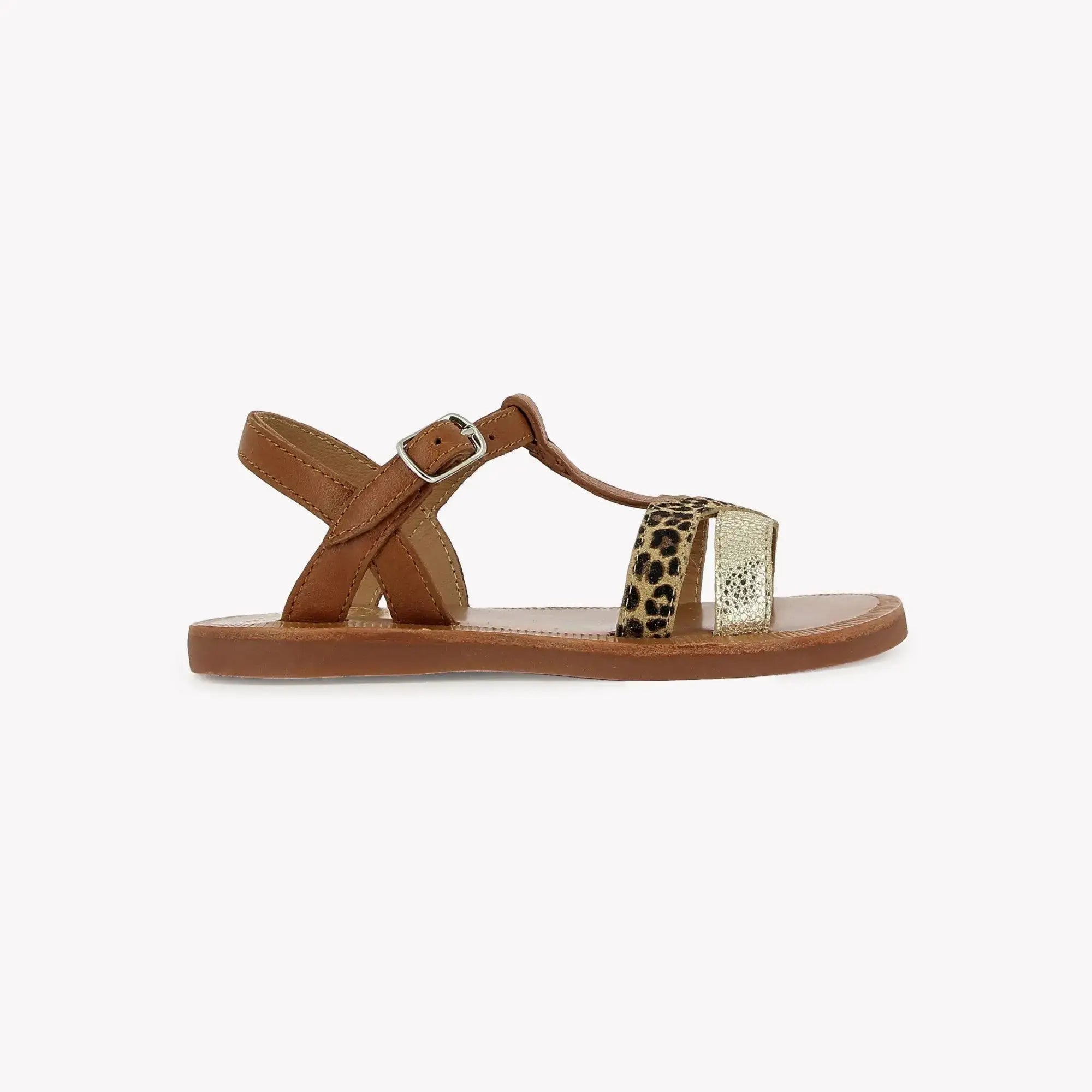 pom-d-api-plagette-salome-tek-sandale-enfant-cuero-platine-leo image 4