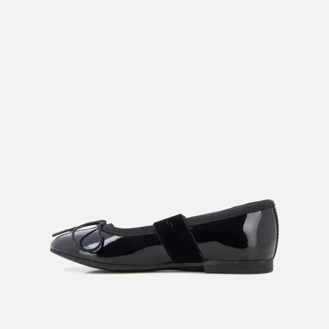 pom-d-api-dory-elast-ballerine-fille-cuir-vernis-noir image 3