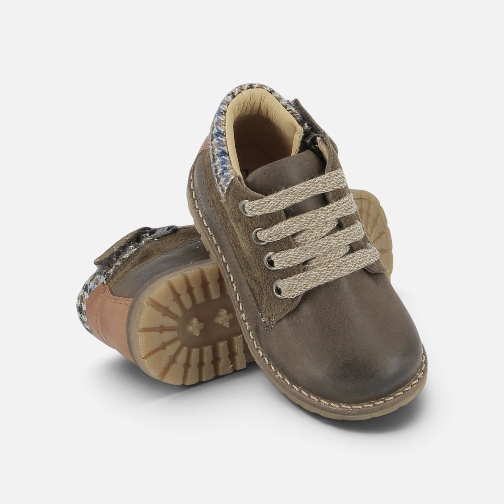 pom-d-api-bob-zip-work-bottine-gar-on-marron-brun-mousse-kentuky-velours image 2