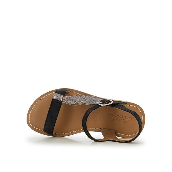 shoo-pom-lazar-feather-sandale-grande-pointure-cuir-noir image 3