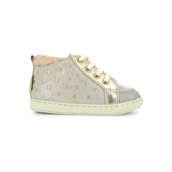 shoo-pom-bouba-pom-pom-chaussures-premiers-pas-dust-white-platinum image 4