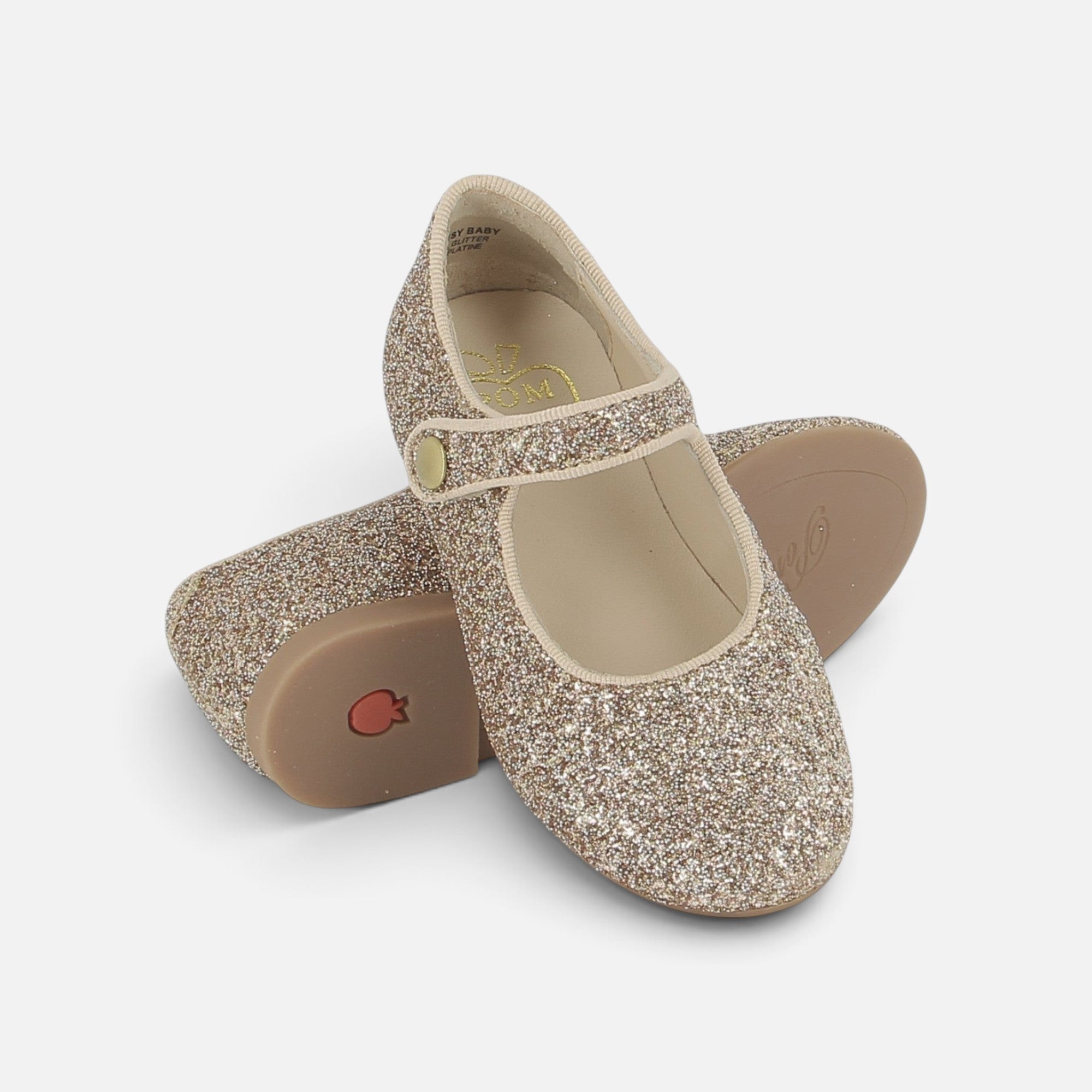 pom-d-api-daisy-baby-ballerine-fille-platine-glitter image 3