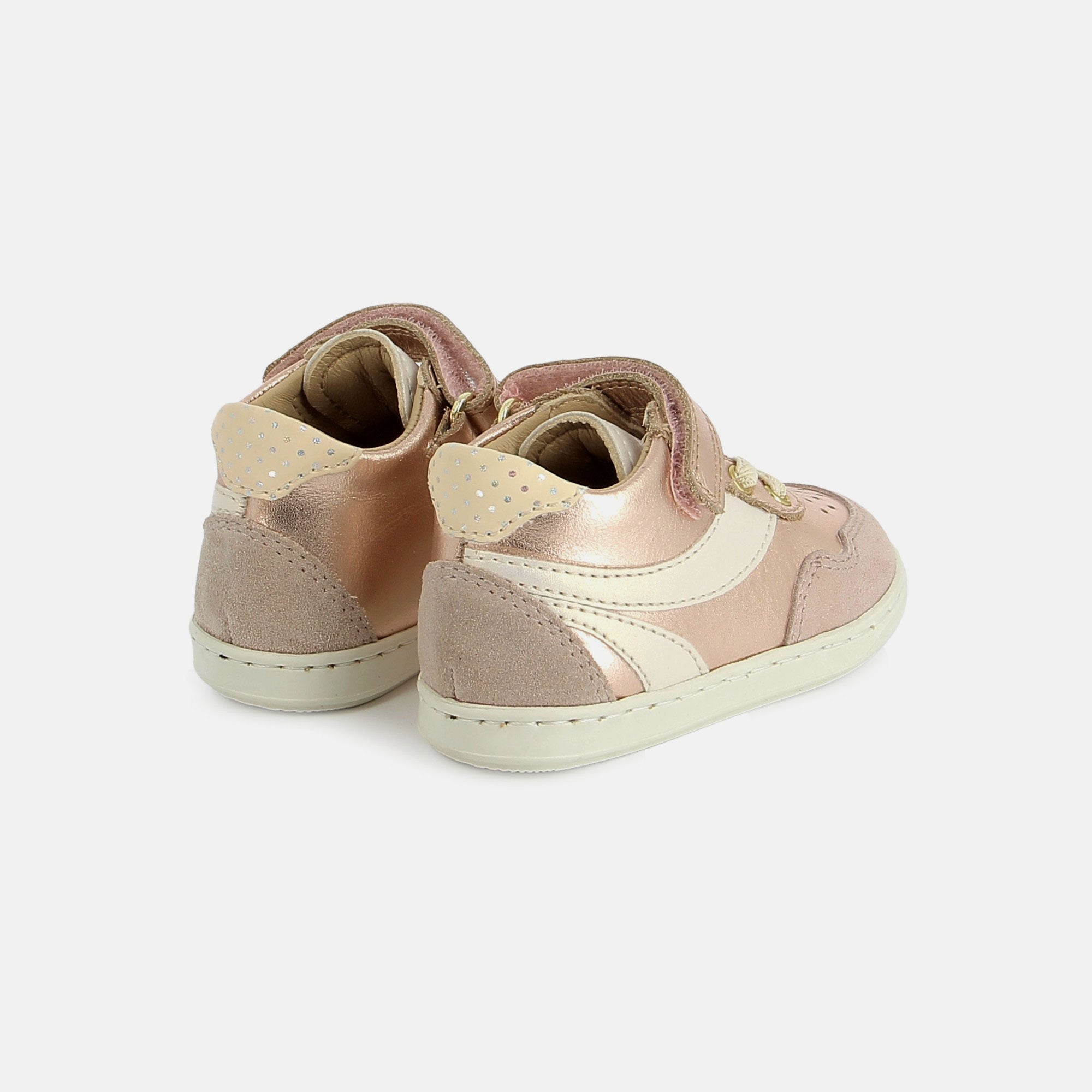 shoo-pom-bouba-ziva-chaussure-premiers-pas-copper-pearl-fille image 3