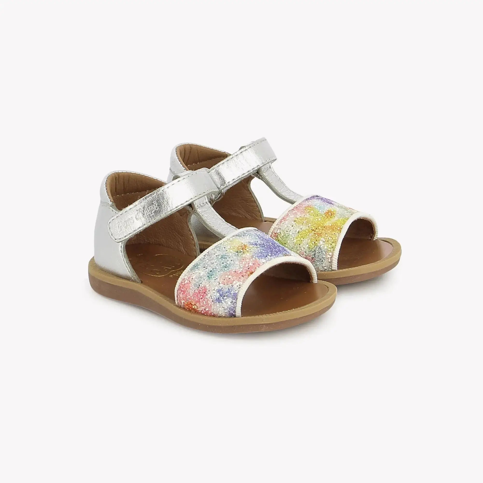 pom-d-api-poppy-tao-easy-sandale-premiers-pas-silver-multi image 1