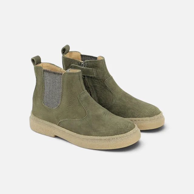 pom-d-api-trix-jod-zip-nubuck-grain-kaki-bottine-gar-on image 1