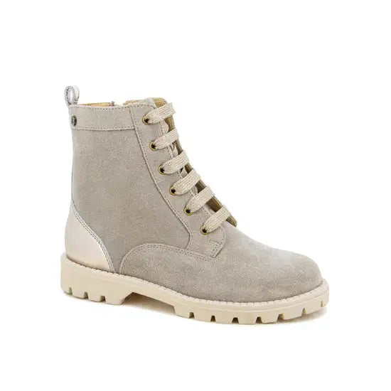 shoo-pom-misty-ranger-bottine-montante-enfant-cuir-velours-gris image 1