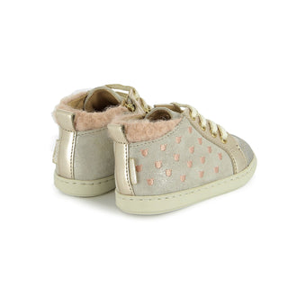 shoo-pom-bouba-pom-pom-chaussures-premiers-pas-dust-white-platinum image 2