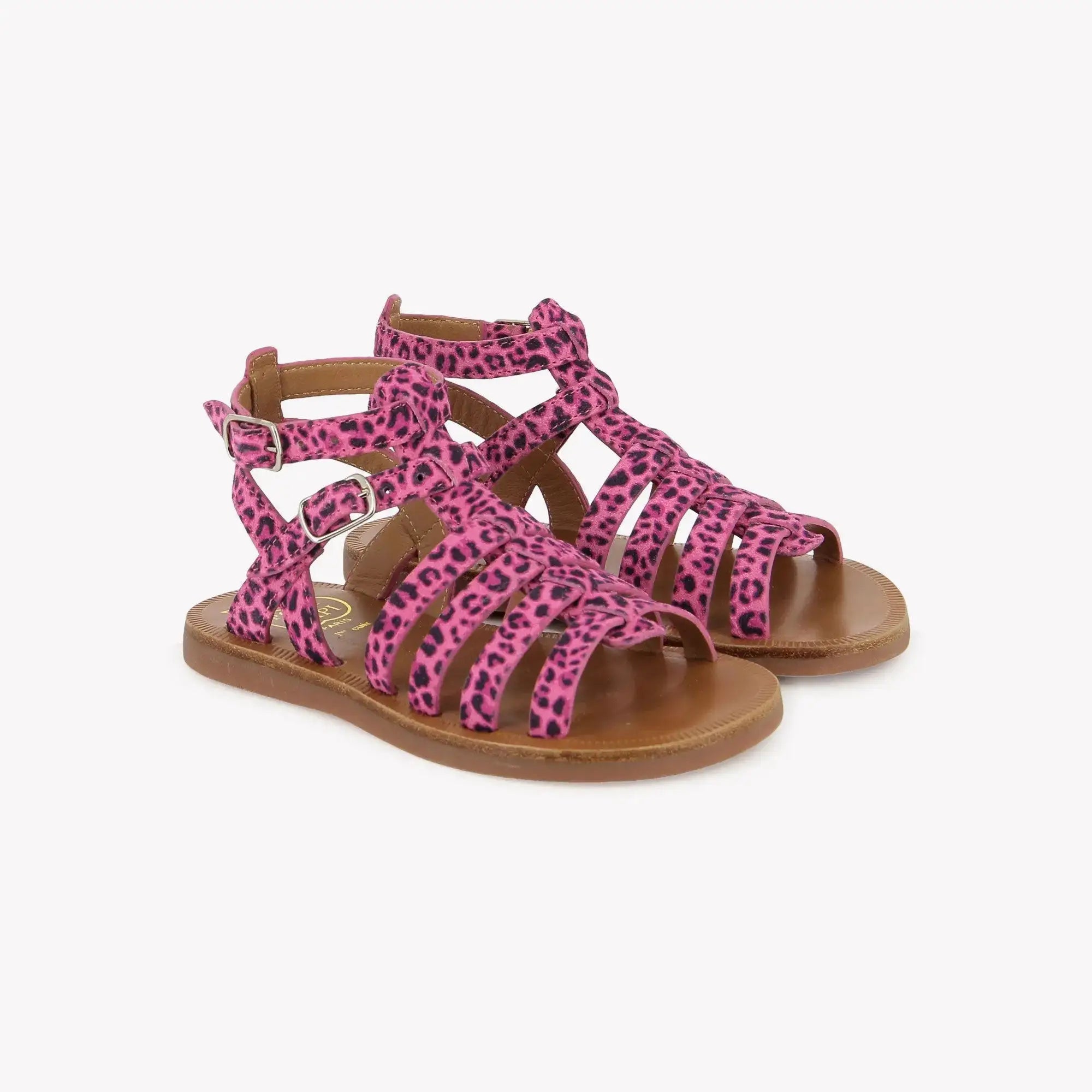 pom-d-api-plagette-gladiator-mini-leo-sandale-enfant-peonia image 1