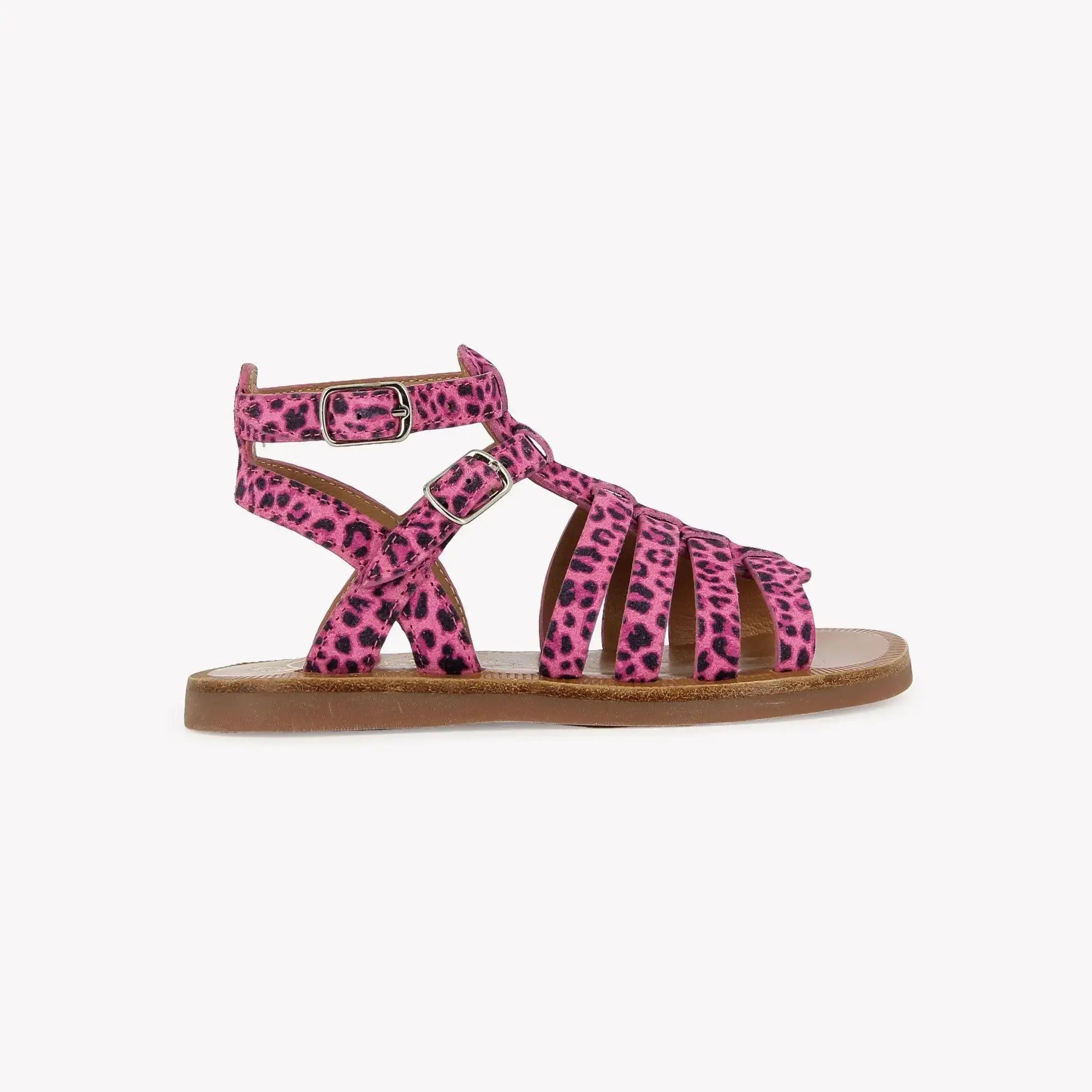 pom-d-api-plagette-gladiator-mini-leo-sandale-enfant-peonia image 4