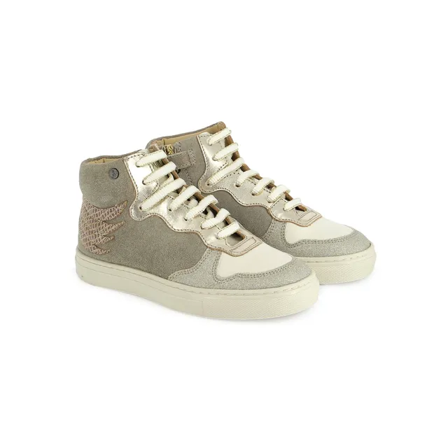 shoo-pom-elow-wings-baskets-hautes-cuir-enfant-beige image 1