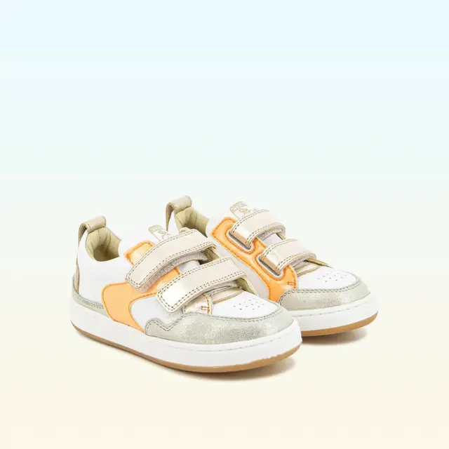 shoo-pom-teams-jog-scratch-basket-velcro-cuir-blanc-m-tallis-enfant image 1