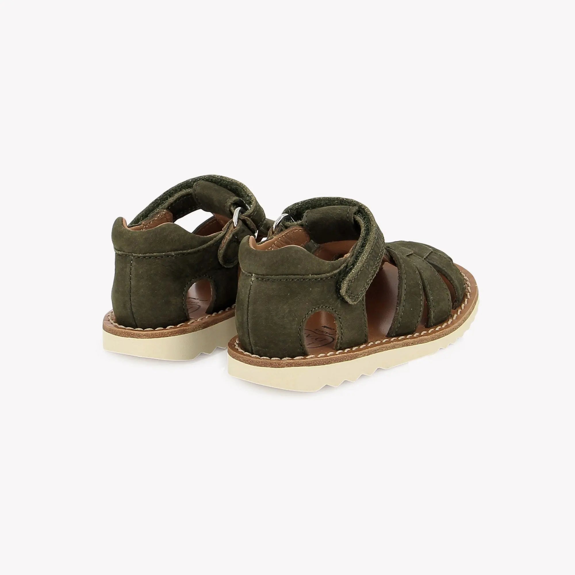 pom-d-api-waff-papy-sandale-cuir-kaki-gar-on image 3