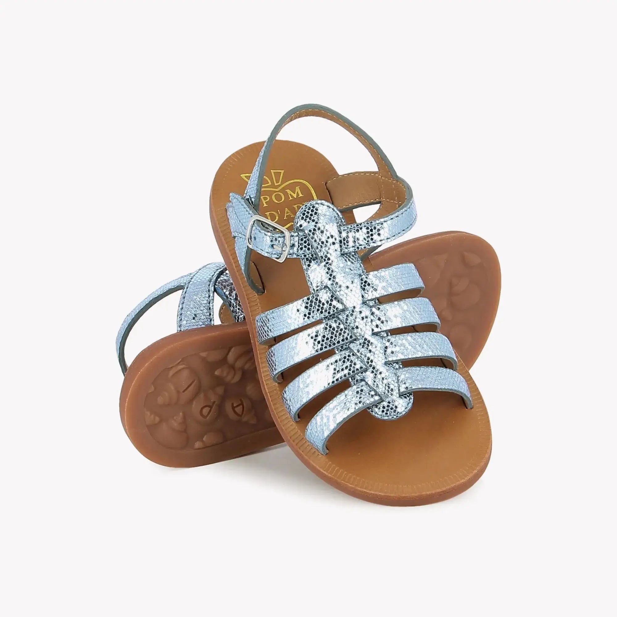 pom-d-api-plagette-strap-sandales-enfant-fille-turquoise-milos image 3