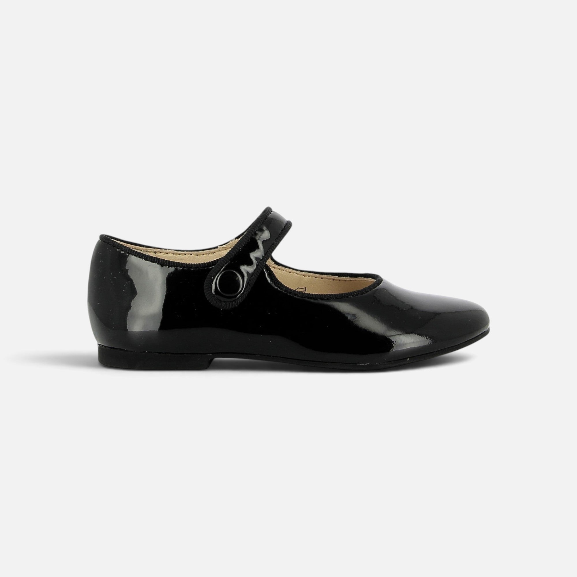 pom-d-api-daisy-baby-ballerine-fille-noir-vernis image 4