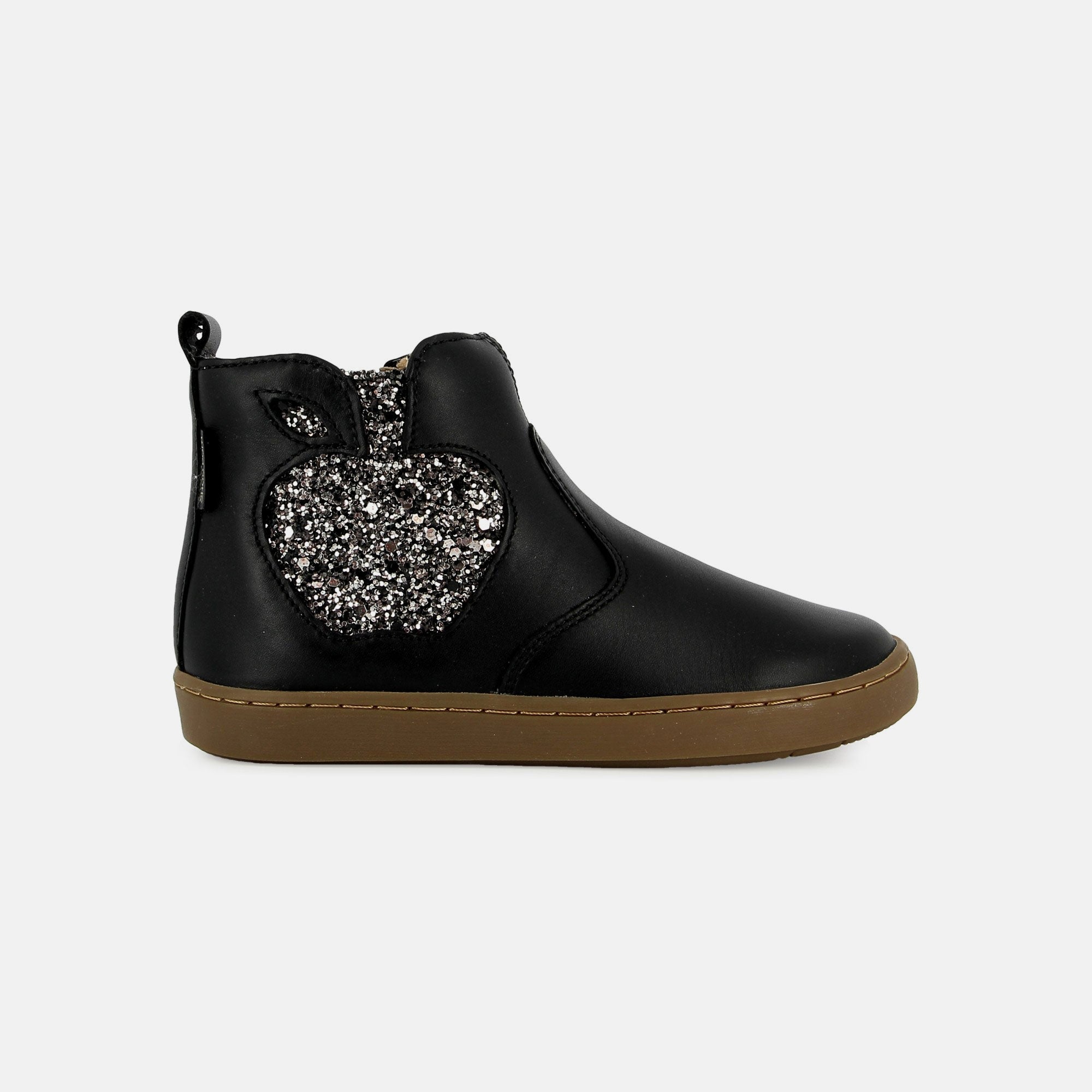 shoo-pom-play-new-apple-bottine-cuir-noir-nappa-gloss-black-metal image 4