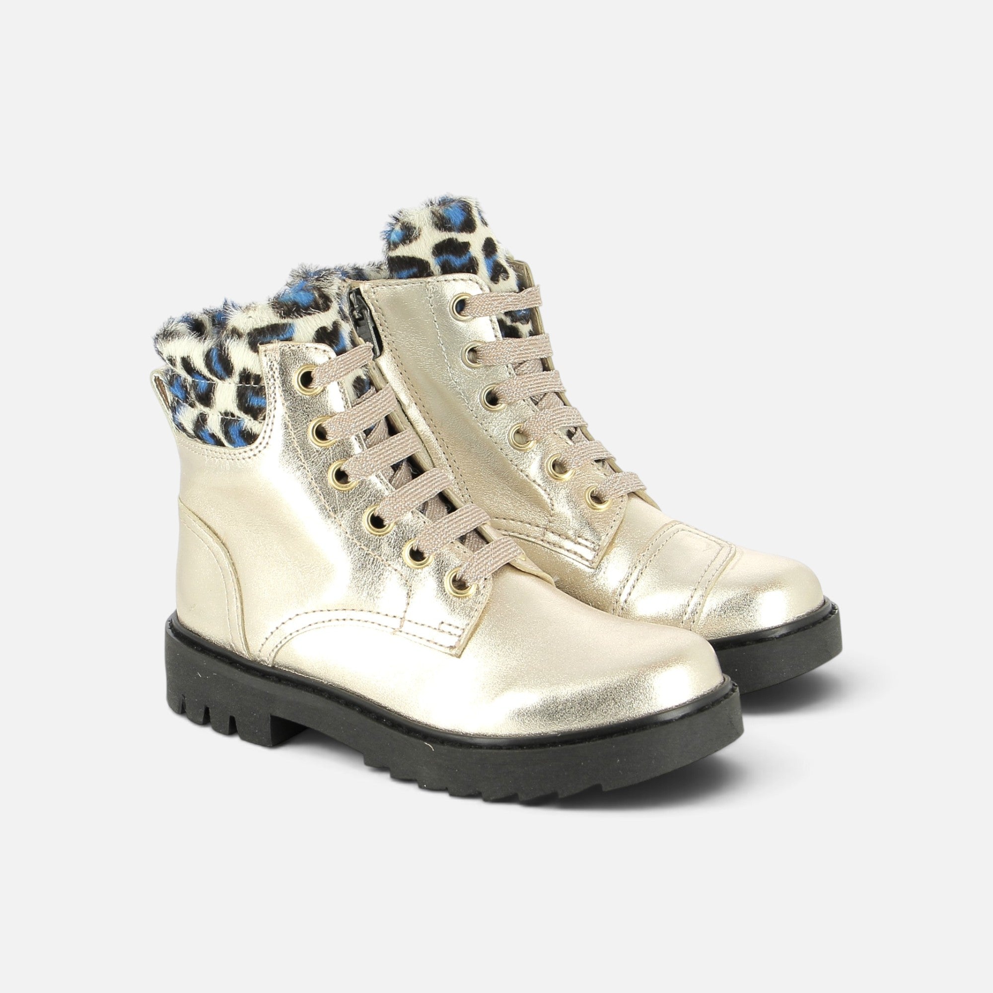 pom-d-api-sid-hi-bike-boots-montantes-fille-platine-semelle-noire image 2