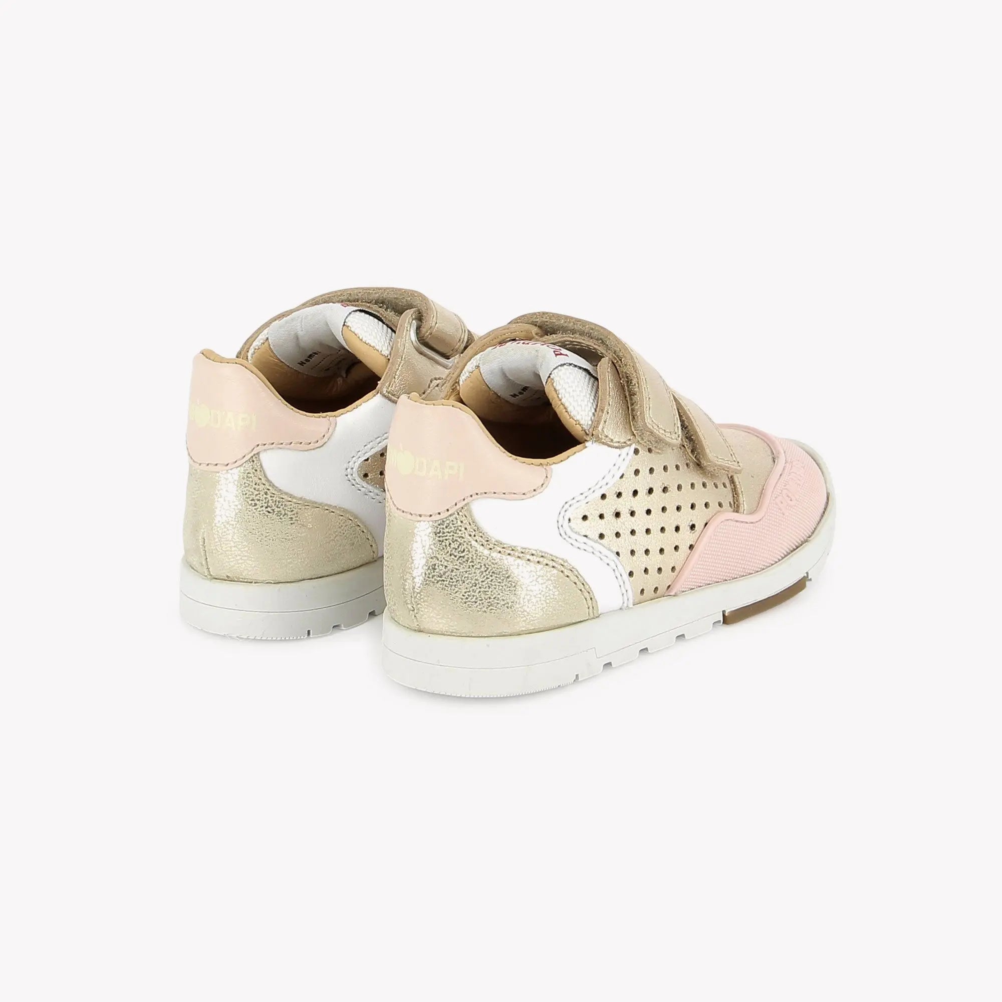 pom-d-api-pouss-bump-perfo-baskets-enfant-platine-blanc-rose image 3