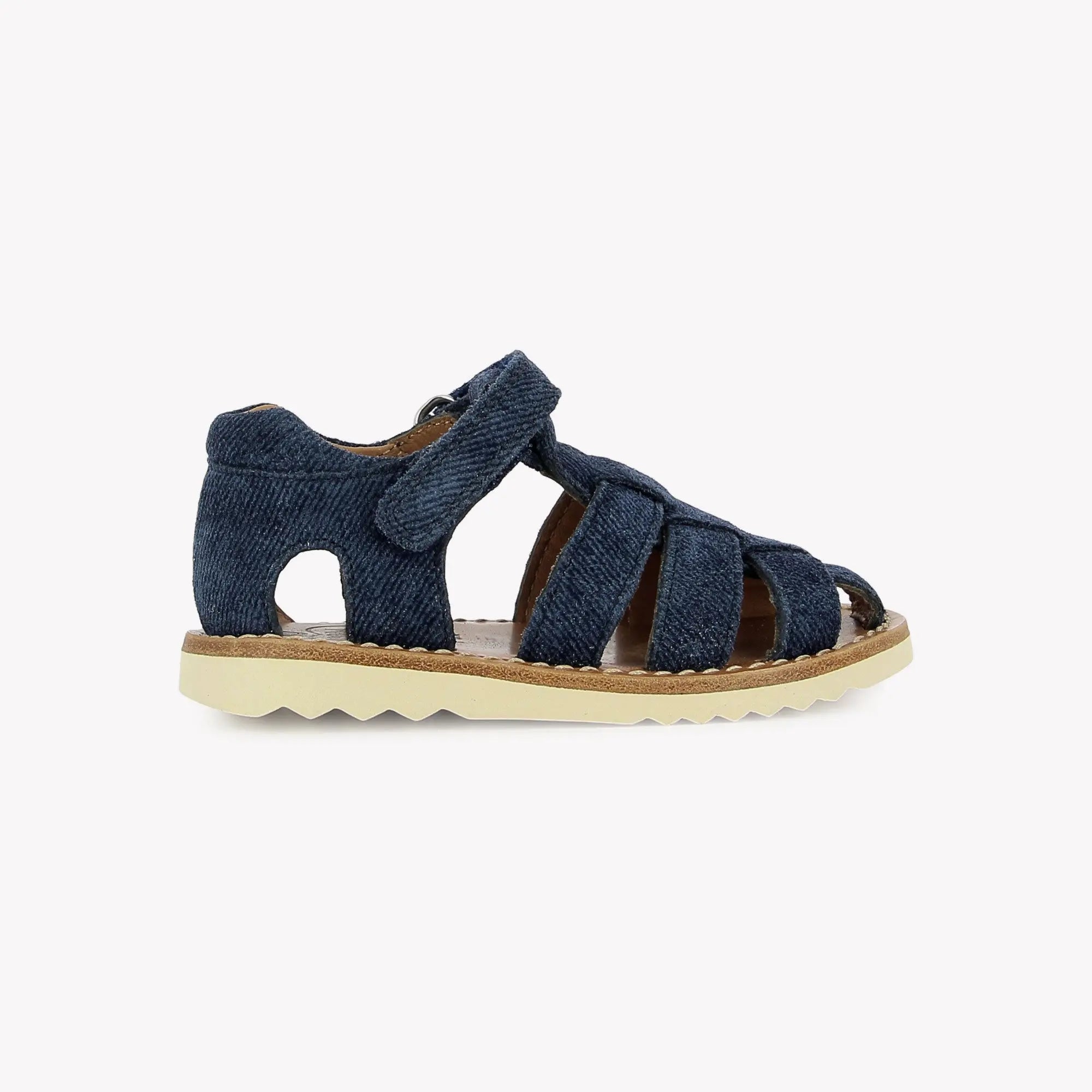 pom-d-api-waff-papy-vel-balanzone-denim-sandale-gar-on-cuir image 5