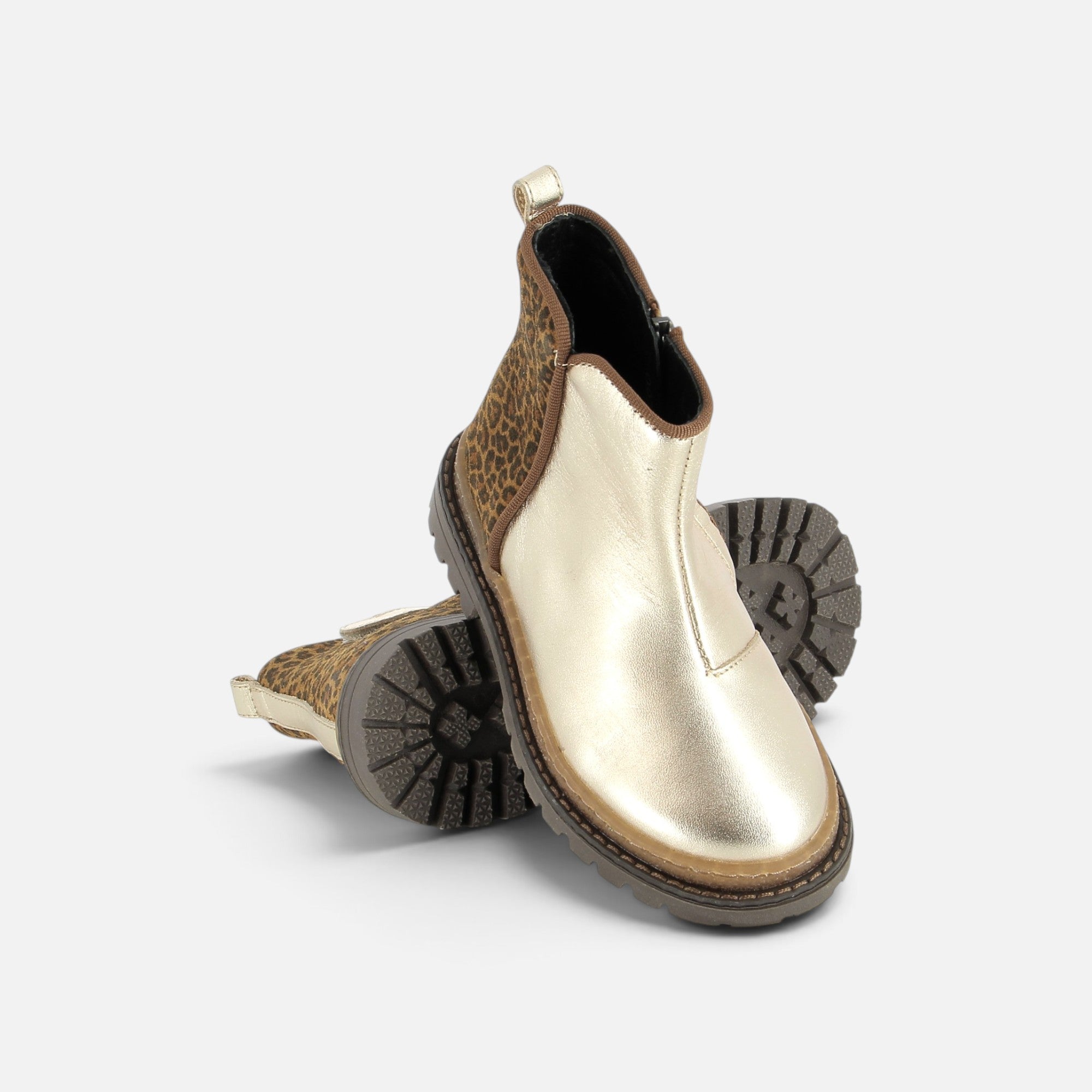 pom-d-api-wall-boots-bottines-fille-platine-naturel image 2