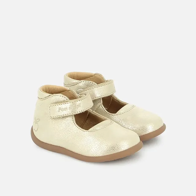 pom-d-api-stand-up-mary-premiers-pas-fille-cuir-m-tallis-dor-scratch image 1