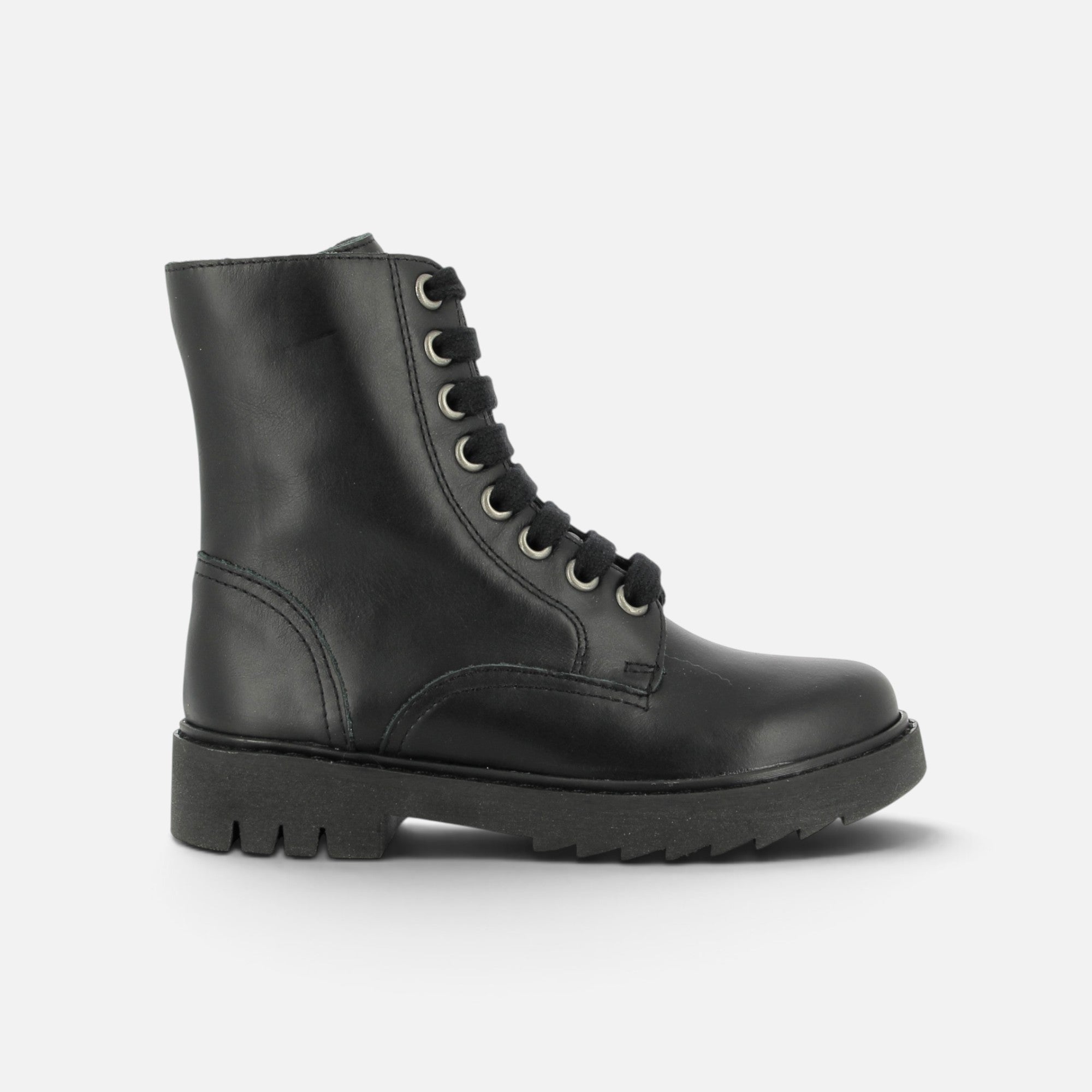 pom-d-api-sid-ranger-boots-cuir-noir-semelle-noire-enfant image 4