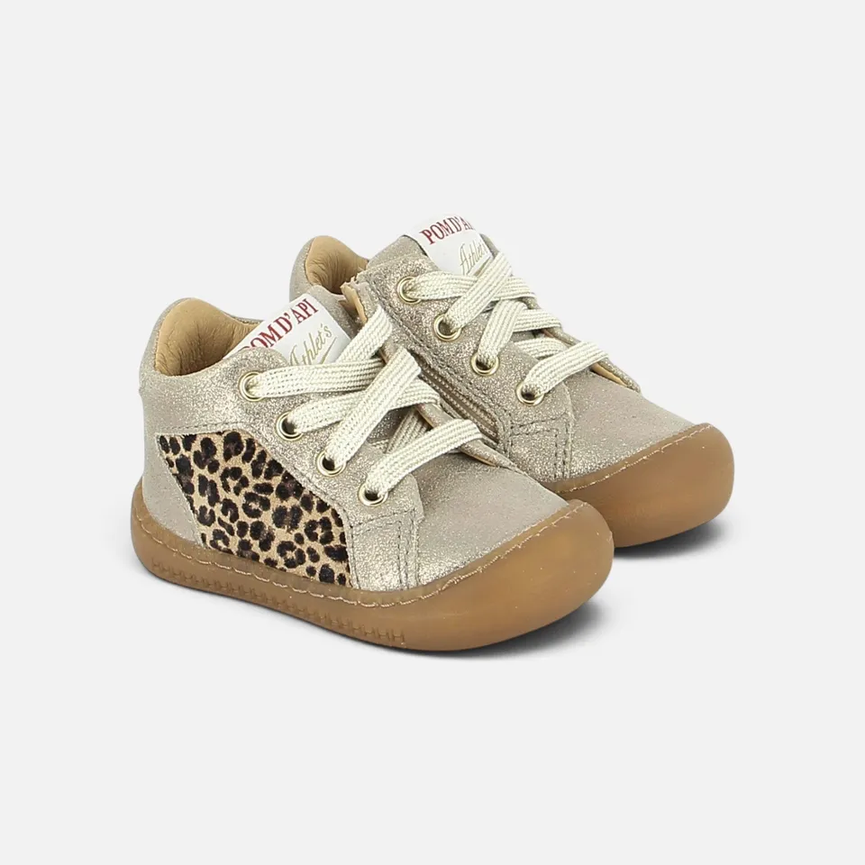 pom-d-api-yaka-star-chaussure-premiers-pas-barefoot-dor-leo-m-tal-grey image 1