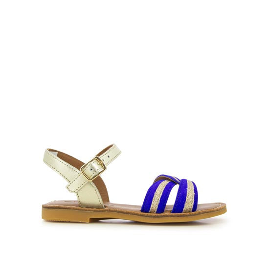 shoo-pom-lazar-sun-sandale-grande-pointure-velours-bleu-m-tallis image 2