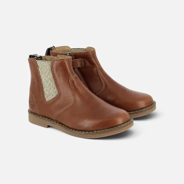 pom-d-api-trip-new-jodzip-chelsea-boot-enfant-marron-cuoio image 1