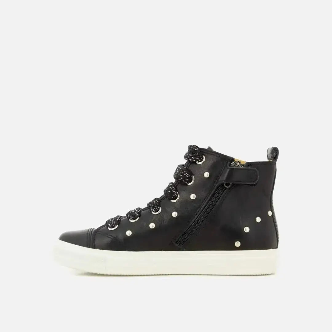 pom-d-api-swag-stud-basket-fille-cuir-noir-rivets-argent-s image 3