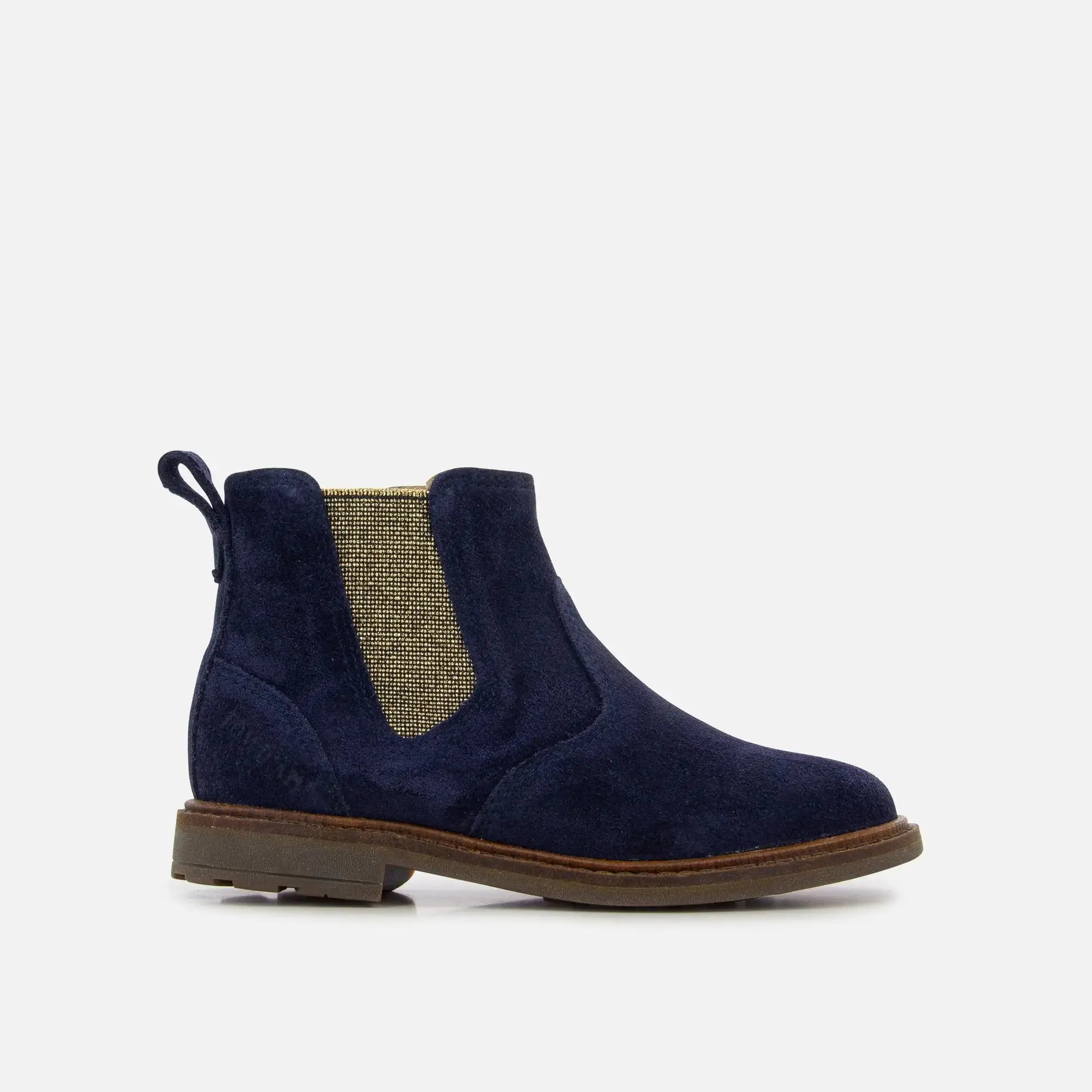 pom-d-api-sister-jodzip-bleu-bottine-fille-cuir-velours image 2