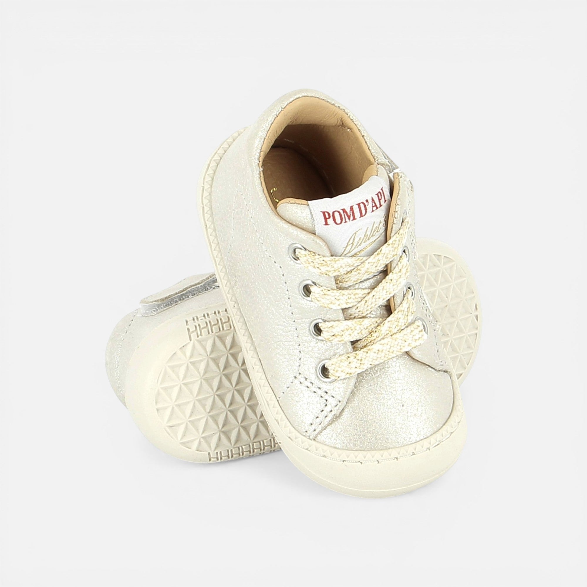 pom-d-api-yaka-walk-barefoot-basket-b-b-fille-craie-melania image 2