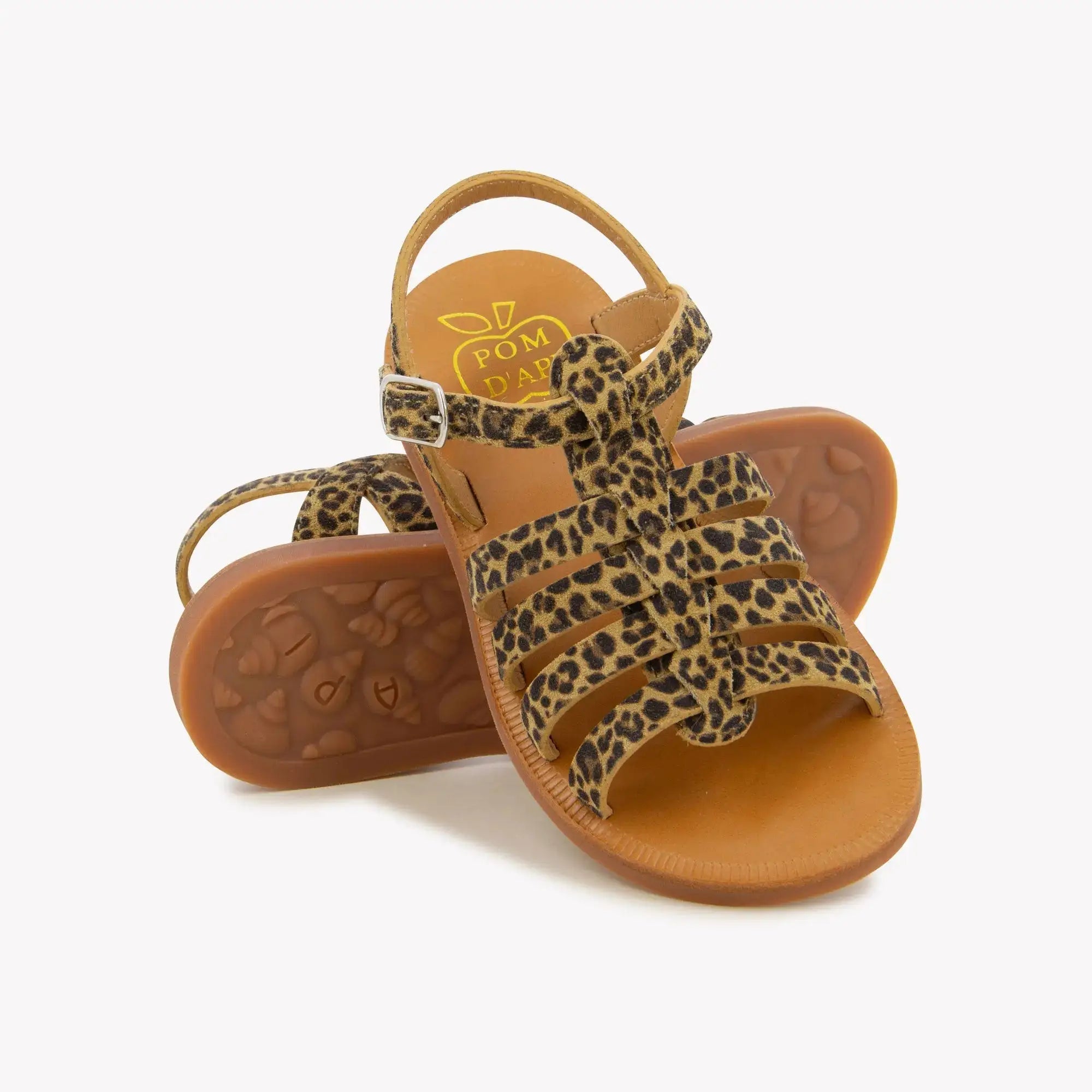 pom-d-api-plagette-strap-sandale-enfant-mini-leo-sahara image 2