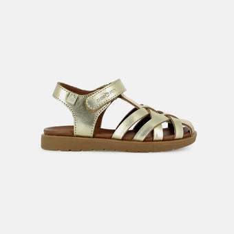 shoo-pom-kerala-easy-strap-sandales-t-enfant-cuir-dor-bout-ferm-scratch image 5