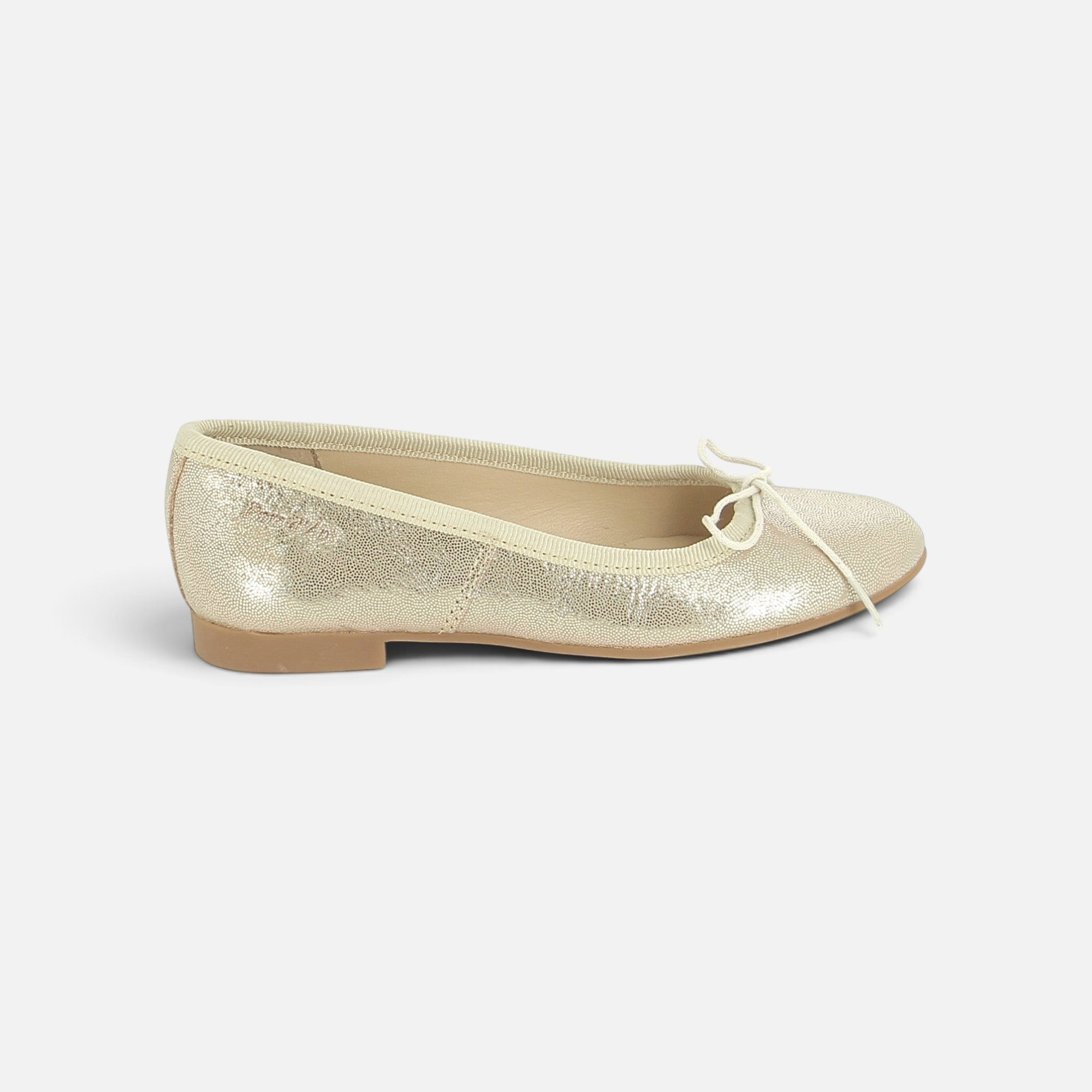 pom-d-api-dory-bal-ballerine-velours-paillette-sand-dor image 4